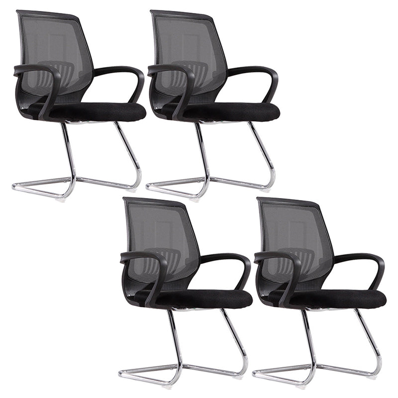 Modern Mid Back Desk stoel Mesh Fixed Arms Bureau Stoel voor thuiskantoor