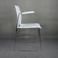 Modern Plastic and Steel Desk Chair with Low Back Home Office Chair