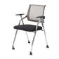 Mid Back Mesh Conference Chair Modern Fixed Arms Office Chair for Home Office Light Gray 1 Piece Clearhalo 'furn' 'furn_office_chair' 'Furniture' 'Office Chairs' 'Office Furniture' 'office_chair' 5428328