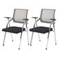 Mid Back Mesh Conference Chair Modern Fixed Arms Office Chair for Home Office Grey 2 Piece Set Clearhalo 'furn' 'furn_office_chair' 'Furniture' 'Office Chairs' 'Office Furniture' 'office_chair' 5428341