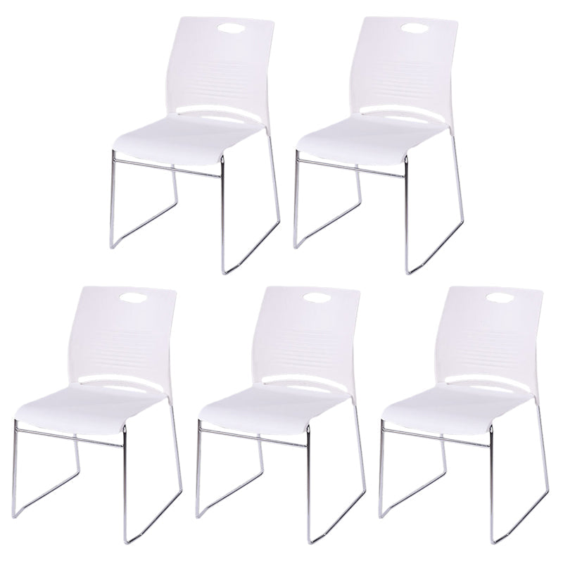 Moderne conferentiestoel met middenrug ergonomische bureaustoelstoel met metalen frame