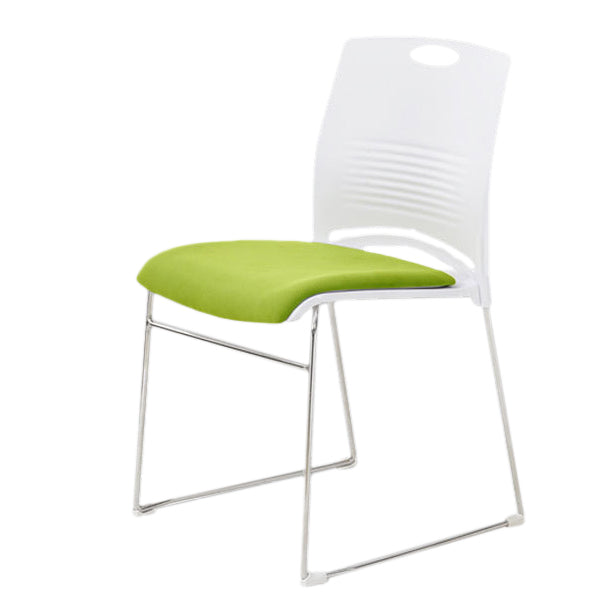 Moderner Konferenzstuhl mit ergonomischer Office -Stuhl im mittleren Rücken mit Metallrahmen