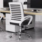 Moderne stijl bureau stoel vaste armen midden achterkant ergonomische taakstoel met wielen