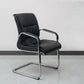 Modern Leather and Metal Desk Chair with Mid Back Home Office Chair Clearhalo 'furn' 'furn_office_chair' 'Furniture' 'Office Chairs' 'Office Furniture' 'office_chair' 5428536
