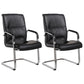 Modern Leather and Metal Desk Chair with Mid Back Home Office Chair Black 2 Piece Set Clearhalo 'furn' 'furn_office_chair' 'Furniture' 'Office Chairs' 'Office Furniture' 'office_chair' 5428551