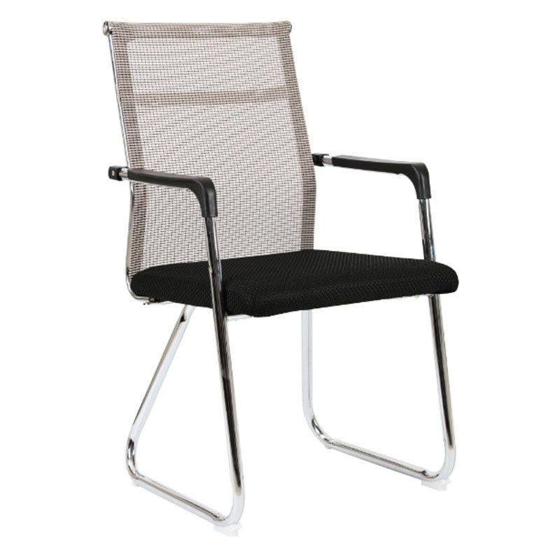 Silla de escritorio de acero negra y beige moderna con silla de oficina en casa baja / alta en casa