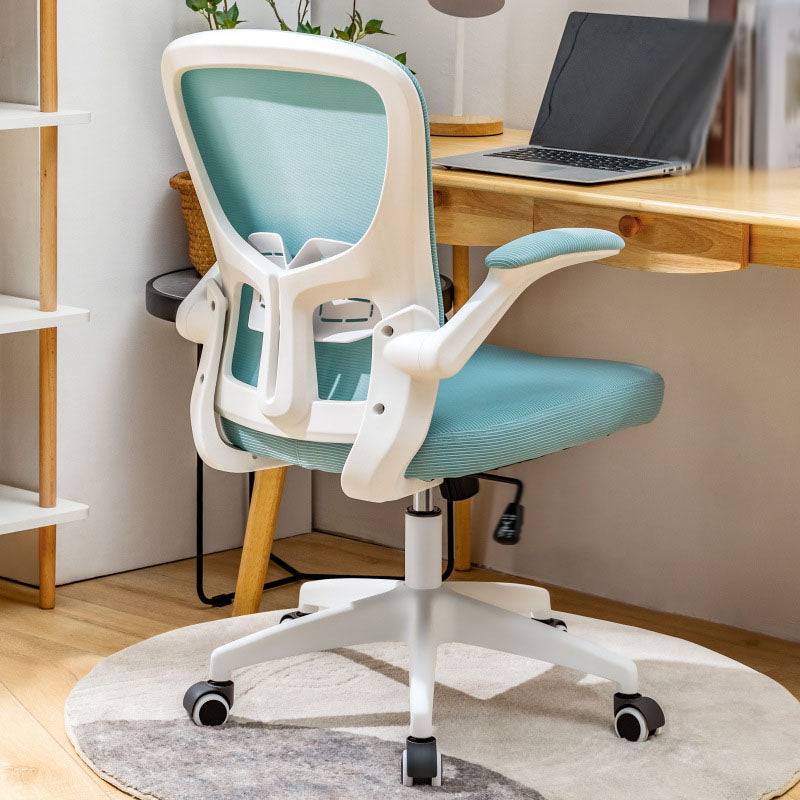 Hedendaagse ergonomische mesh -taakstoel Nylon Swivel Bureau -voorzitter