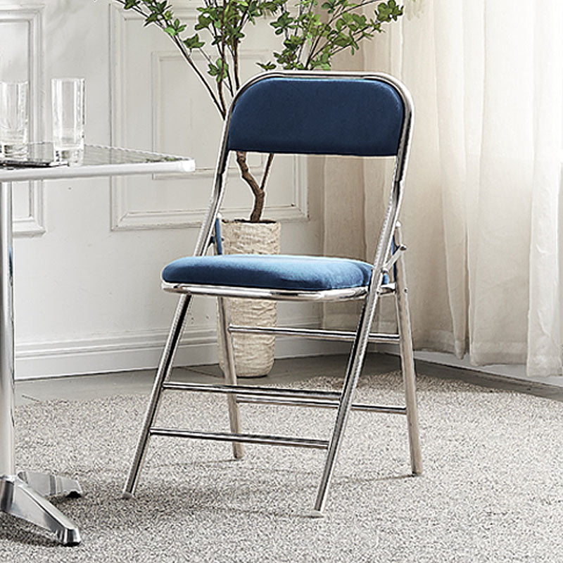 Moderne stalen bureaustoel met mid achterkant en lederen thuisbureau stoel