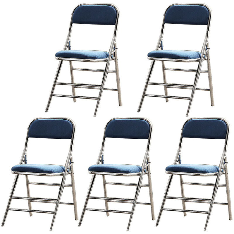 Moderne stalen bureaustoel met mid achterkant en lederen thuisbureau stoel