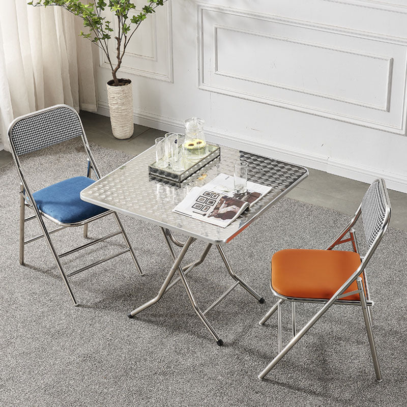 Moderne stalen bureaustoel met mid achterkant en lederen thuisbureau stoel