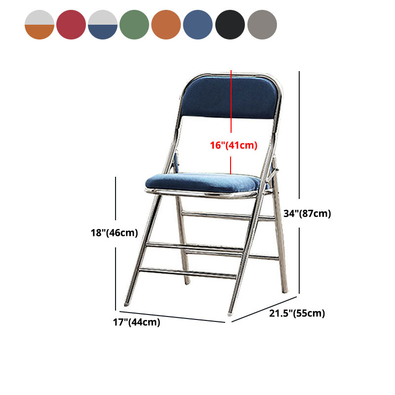 Moderne stalen bureaustoel met mid achterkant en lederen thuisbureau stoel