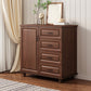 Modern Style Combo Dresser Bedroom Wooden Storage Chest Dresser with Drawers and Doors Clearhalo 'Bedroom Furniture' 'Dressers & Chests' 'dressers_chests' 'furn' 'furn_dressers_chests' 'Furniture' 5428732