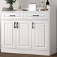 Modern Style Combo Dresser Bedroom Wooden Storage Chest Dresser with Drawers and Doors Clearhalo 'Bedroom Furniture' 'Dressers & Chests' 'dressers_chests' 'furn' 'furn_dressers_chests' 'Furniture' 5428750