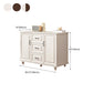 Modern Style Combo Dresser Bedroom Wooden Storage Chest Dresser with Drawers and Doors Clearhalo 'Bedroom Furniture' 'Dressers & Chests' 'dressers_chests' 'furn' 'furn_dressers_chests' 'Furniture' 5428772
