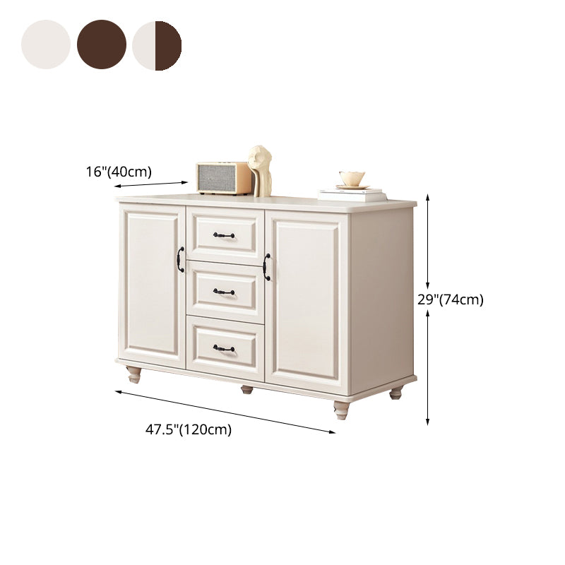 Modern Style Combo Dresser Bedroom Wooden Storage Chest Dresser with Drawers and Doors Clearhalo 'Bedroom Furniture' 'Dressers & Chests' 'dressers_chests' 'furn' 'furn_dressers_chests' 'Furniture' 5428773