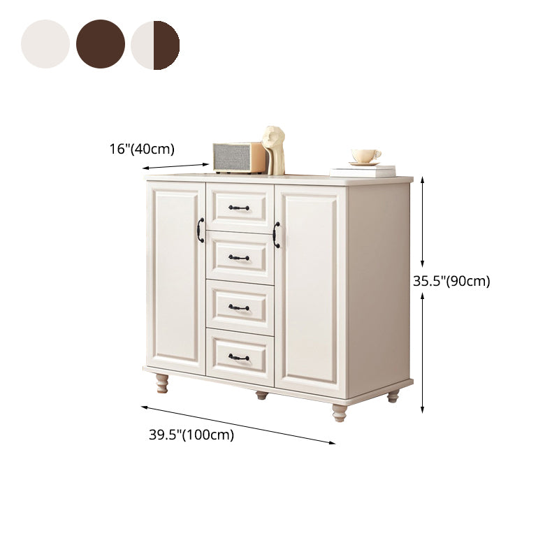 Modern Style Combo Dresser Bedroom Wooden Storage Chest Dresser with Drawers and Doors Clearhalo 'Bedroom Furniture' 'Dressers & Chests' 'dressers_chests' 'furn' 'furn_dressers_chests' 'Furniture' 5428774