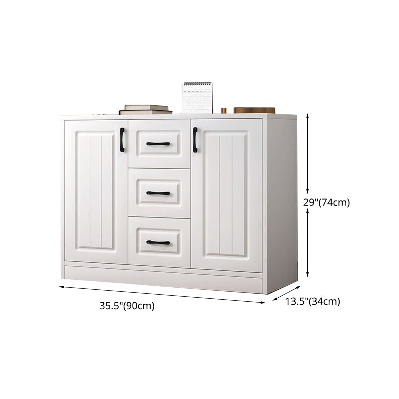 Modern Style Combo Dresser Bedroom Wooden Storage Chest Dresser with Drawers and Doors Clearhalo 'Bedroom Furniture' 'Dressers & Chests' 'dressers_chests' 'furn' 'furn_dressers_chests' 'Furniture' 5428779