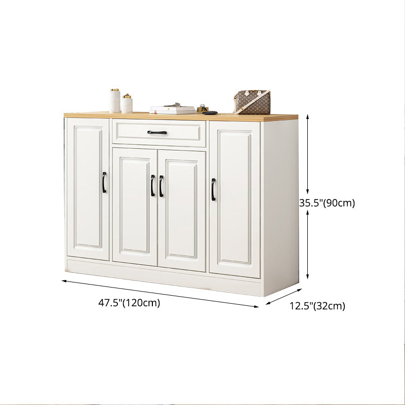 Modern Style Combo Dresser Bedroom Wooden Storage Chest Dresser with Drawers and Doors Clearhalo 'Bedroom Furniture' 'Dressers & Chests' 'dressers_chests' 'furn' 'furn_dressers_chests' 'Furniture' 5428783