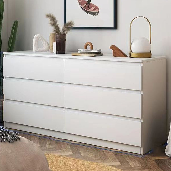 Modern Bedroom Dresser White Wooden Storage Chest with Drawers Clearhalo 'Bedroom Furniture' 'Dressers & Chests' 'dressers_chests' 'furn' 'furn_dressers_chests' 'Furniture' 5428842