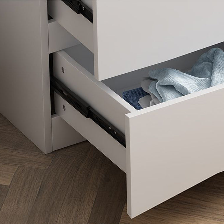 Modern Bedroom Dresser White Wooden Storage Chest with Drawers Clearhalo 'Bedroom Furniture' 'Dressers & Chests' 'dressers_chests' 'furn' 'furn_dressers_chests' 'Furniture' 5428850
