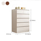 Multi Drawers Dresser White and Brown Wooden Storage Chest for Bedside