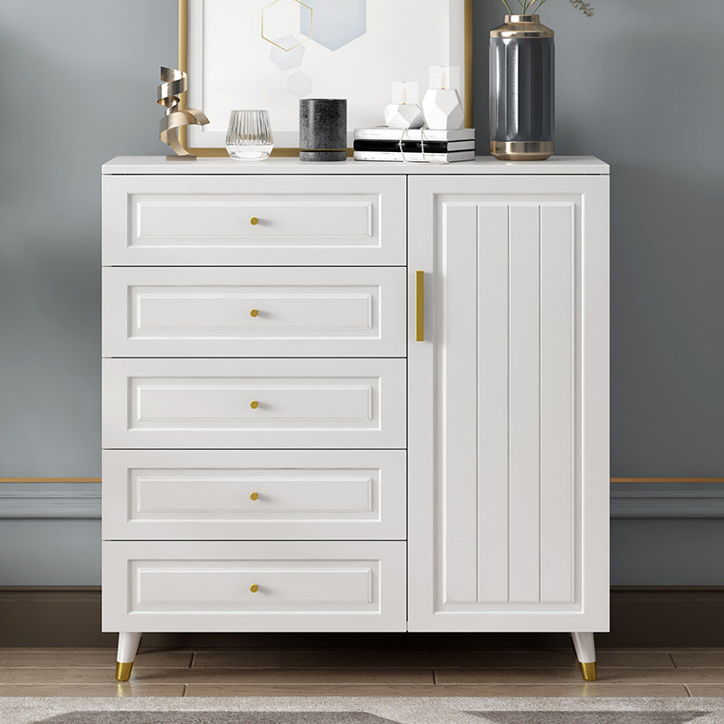 16インチの木製収納チェストモダンなスタイルの白い収納チェストドレッサーベッドルーム