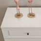 16" D Wooden Storage Chest Modern Style White Storage Chest Dresser for Bedroom