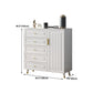 16" D Wooden Storage Chest Modern Style White Storage Chest Dresser for Bedroom