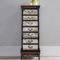 Traditional Style Storage Chest Vertical Solid Wood Storage Chest Dresser for Bedroom