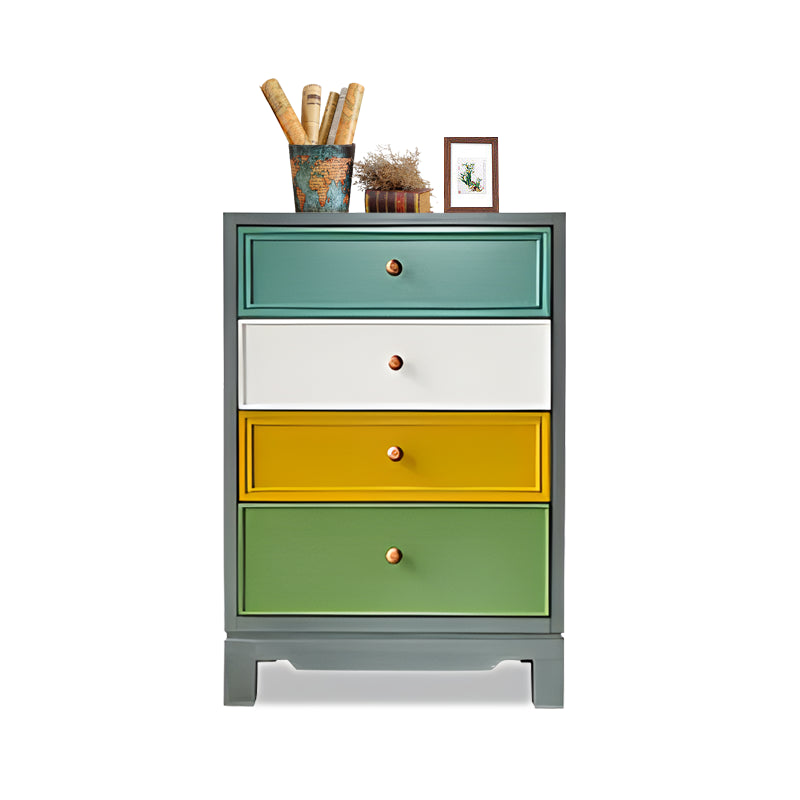 Traditional Style Grey Storage Chest Wooden Storage Chest Dresser for Bedroom