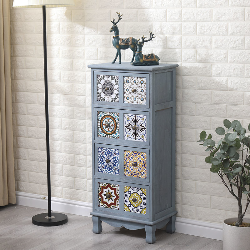 Bedroom Dresser Traditional Style Solid Wood Storage Chest with Multi Drawers