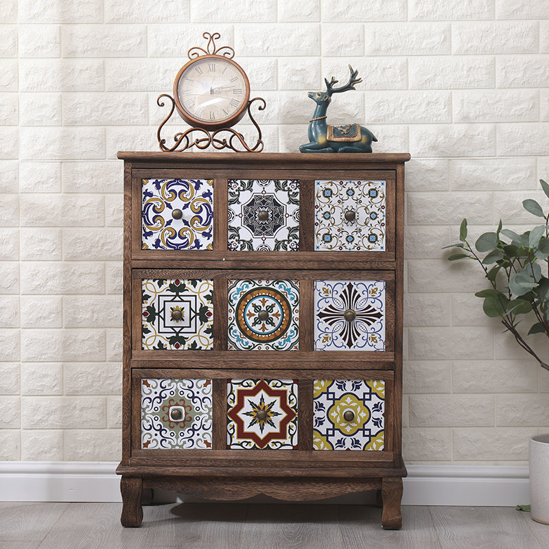 Bedroom Dresser Traditional Style Solid Wood Storage Chest with Multi Drawers