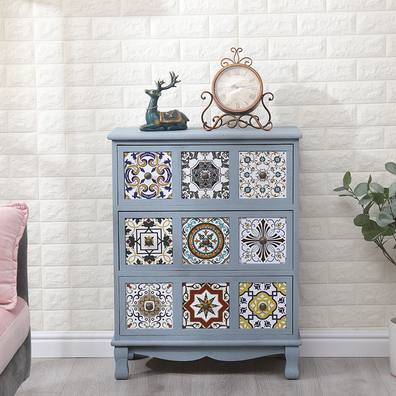 Bedroom Dresser Traditional Style Solid Wood Storage Chest with Multi Drawers