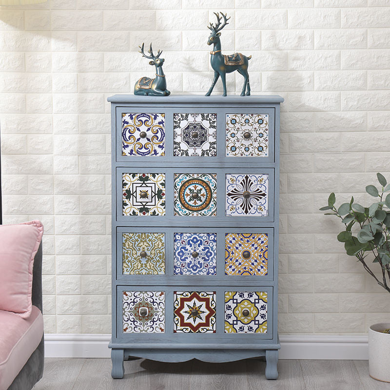 Bedroom Dresser Traditional Style Solid Wood Storage Chest with Multi Drawers