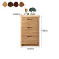 Bedroom Dresser Vertical Solid Wood Storage Chest with 3 / 4 / 5 Drawers