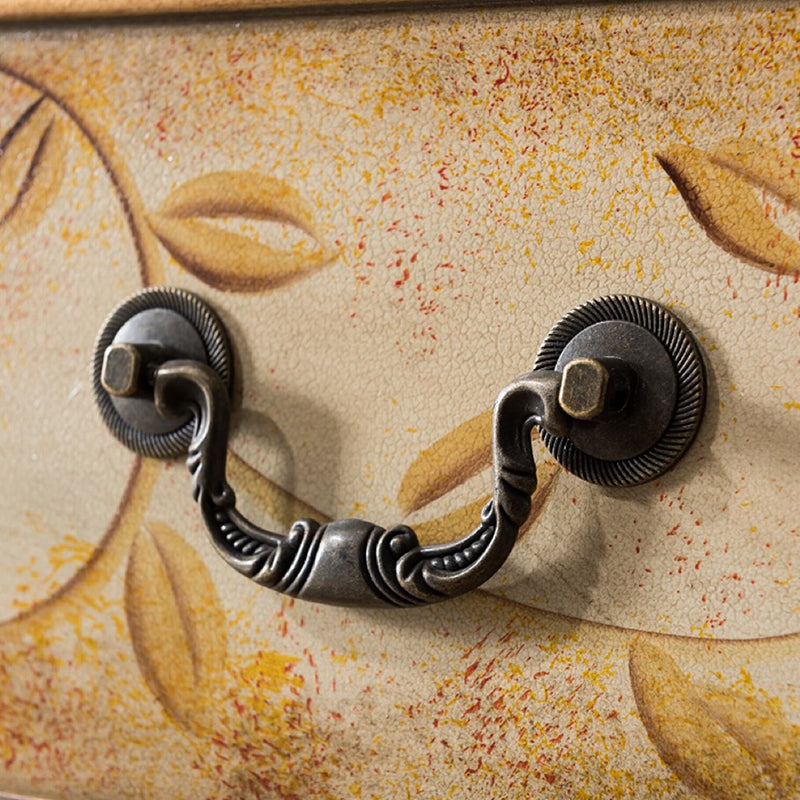 Style traditionnel lingerie verticale coffre en bois commode coffre pour chambre à coucher