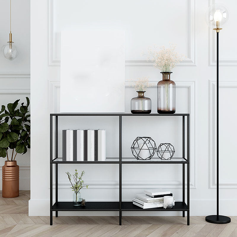 Modern Bookcase Metal Open Back Etagere Bookshelf for Home Office