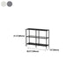 Modern Bookcase Metal Open Back Etagere Bookshelf for Home Office