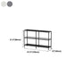 Modern Bookcase Metal Open Back Etagere Bookshelf for Home Office