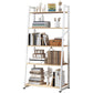 Modern Style Bookcase Metal Frame Open Back Bookshelf for Home Office