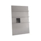 Metal Closed Back Bookshelf Modern Style Bookcase for Home Office