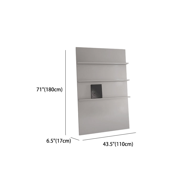 Metal Closed Back Bookshelf Modern Style Bookcase for Home Office