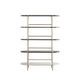 Modern Style Bookcase Metal Frame Open Back Bookshelf for Office Use 47.2"L x 13.8"W x 70.9"H Iron Clearhalo 'Bookcases' 'furn' 'furn_bookcases' 'Furniture' 'Office Furniture' 5429212