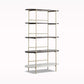 Modern Style Bookcase Metal Frame Open Back Bookshelf for Office Use Clearhalo 'Bookcases' 'furn' 'furn_bookcases' 'Furniture' 'Office Furniture' 5429216