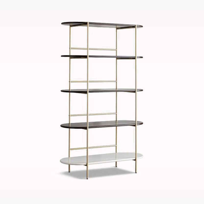 Modern Style Bookcase Metal Frame Open Back Bookshelf for Office Use Clearhalo 'Bookcases' 'furn' 'furn_bookcases' 'Furniture' 'Office Furniture' 5429216