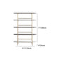Modern Style Bookcase Metal Frame Open Back Bookshelf for Office Use Clearhalo 'Bookcases' 'furn' 'furn_bookcases' 'Furniture' 'Office Furniture' 5429222