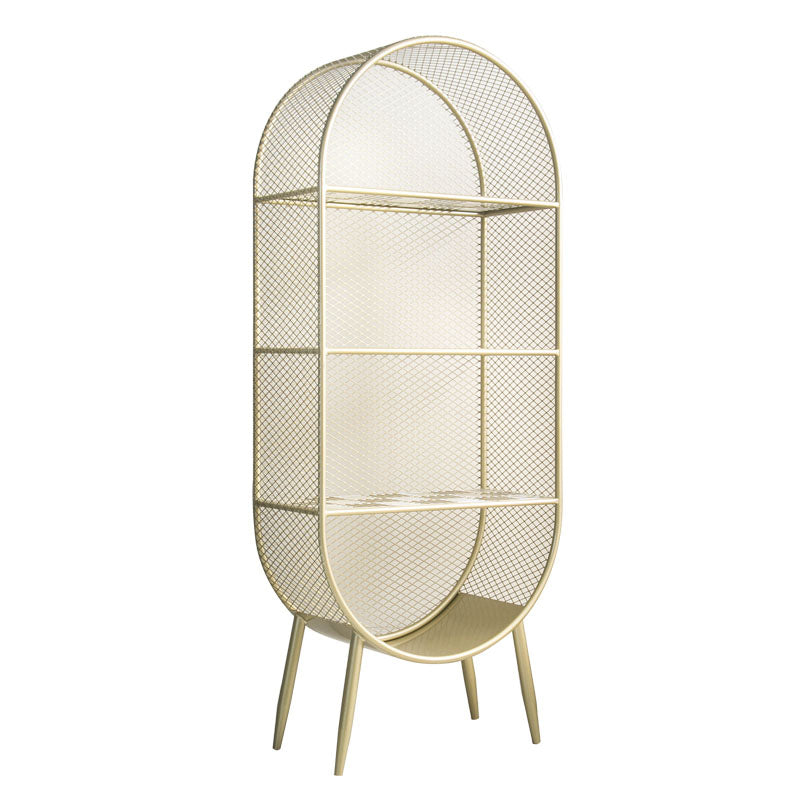 Modern Style Bookcase Closed Back Metal Bookshelf for Home Office