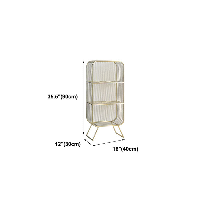 Modern Style Bookcase Closed Back Metal Bookshelf for Home Office