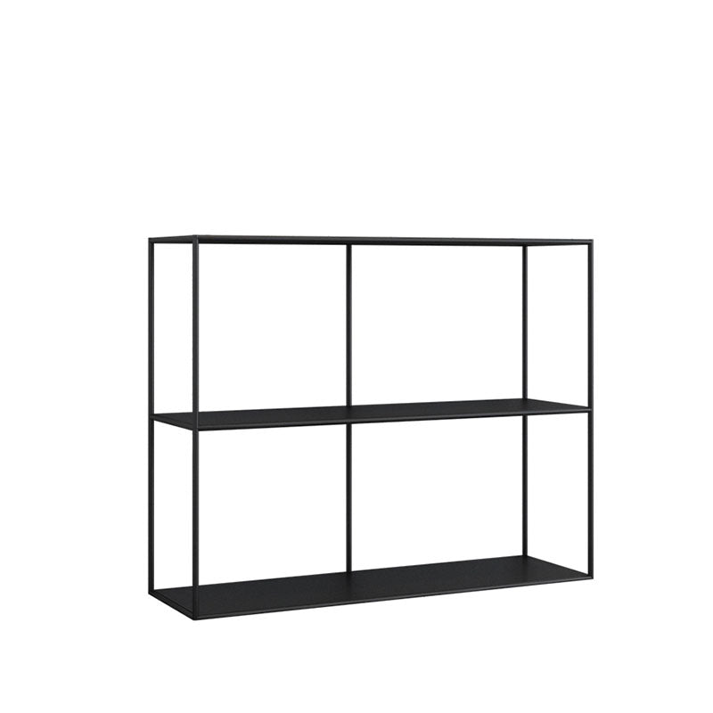 Contemporary Style Bookcase Open Back Metal Bookshelf for Home Office