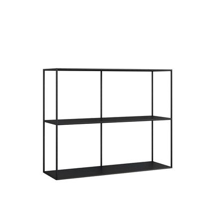 Contemporary Style Bookcase Open Back Metal Bookshelf for Home Office